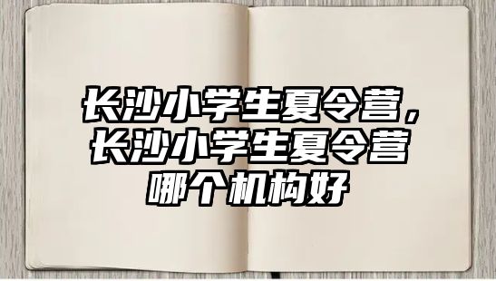 長沙小學生夏令營，長沙小學生夏令營哪個機構好