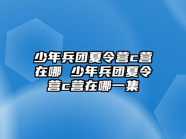 少年兵團夏令營c營在哪 少年兵團夏令營c營在哪一集