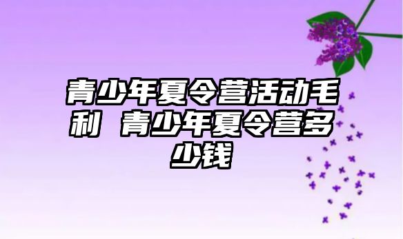 青少年夏令營活動毛利 青少年夏令營多少錢