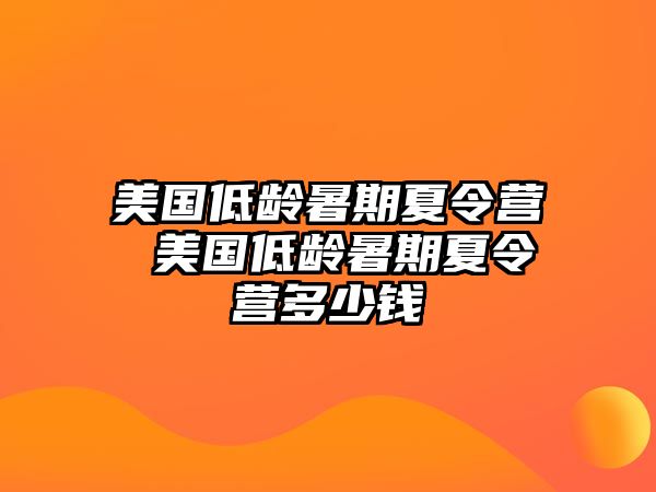 美國低齡暑期夏令營 美國低齡暑期夏令營多少錢