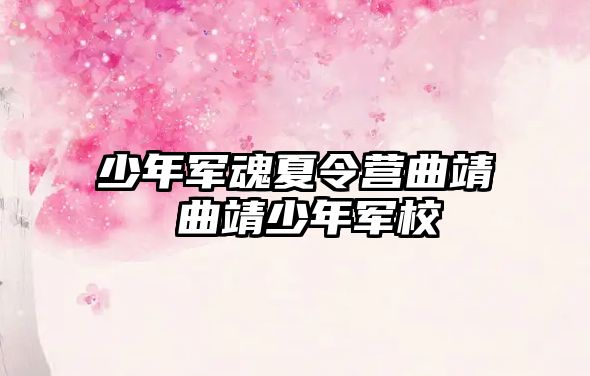 少年軍魂夏令營曲靖 曲靖少年軍校