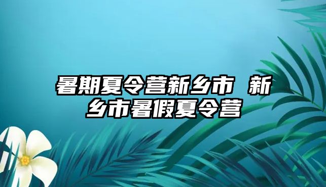 暑期夏令營(yíng)新鄉(xiāng)市 新鄉(xiāng)市暑假夏令營(yíng)