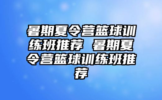 暑期夏令營籃球訓練班推薦 暑期夏令營籃球訓練班推薦