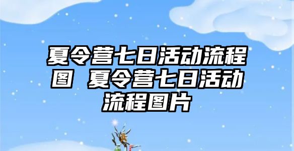 夏令營七日活動流程圖 夏令營七日活動流程圖片