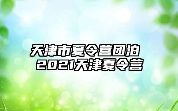 天津市夏令營團(tuán)泊 2021天津夏令營