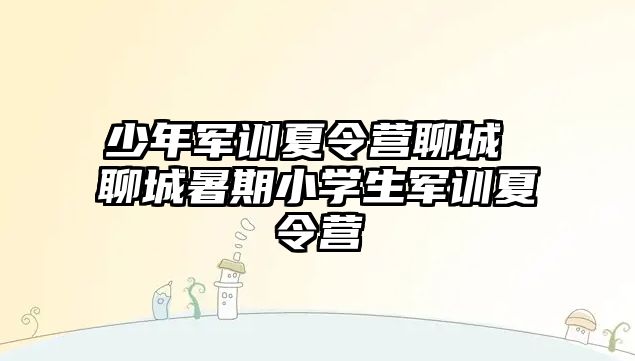 少年軍訓夏令營聊城 聊城暑期小學生軍訓夏令營